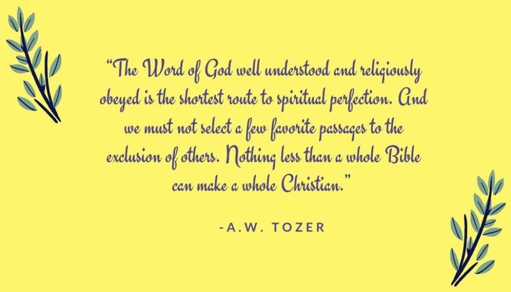 Word of God - A W Tozier